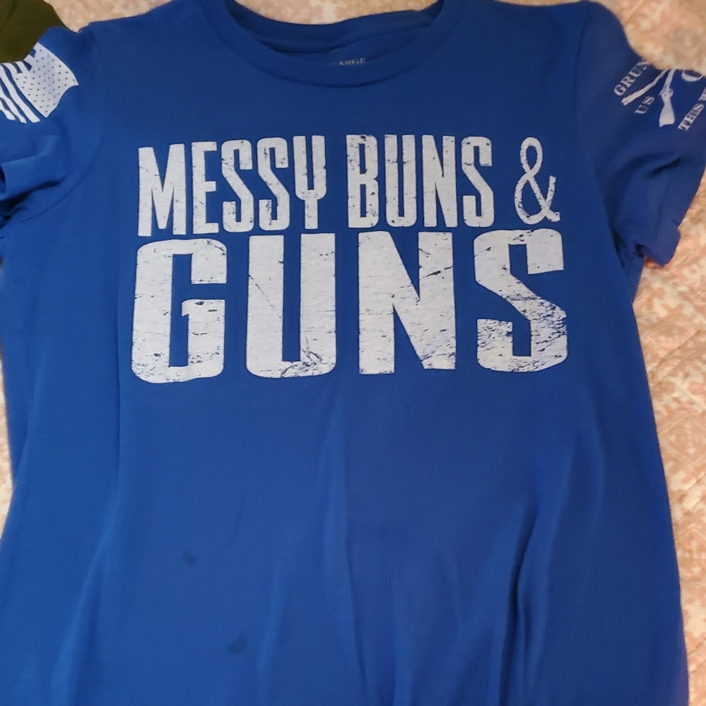 Messy buns/guns